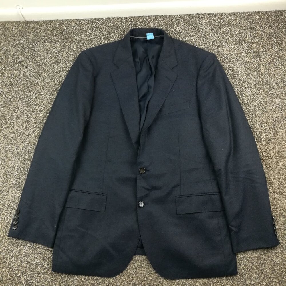 2021 J Crew x Loro Piana 100% Cashmere Ludlow Navy Blue Suit Jacket 42R Slim Fit